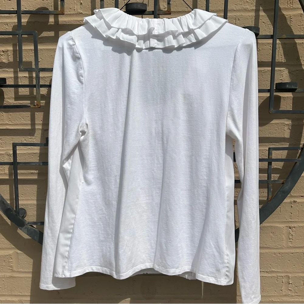 Boston Proper Ruffle Blouse - Picture 3 of 5